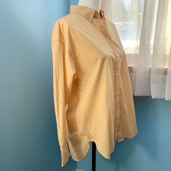 J, Crew Relaxed-fit Garment-dyed Lightweight Cotton Poplin Shirt Size 8 - Picture 6 of 8